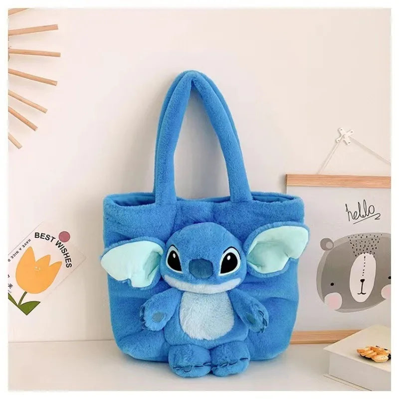 Stitch - Disney New Cartoon Plush Doll Shoulder Bag Sweet and Cute