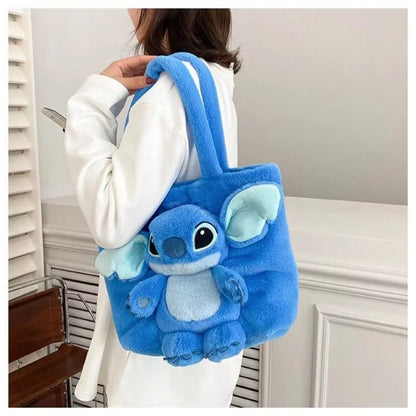 Stitch - Disney New Cartoon Plush Doll Shoulder Bag Sweet and Cute