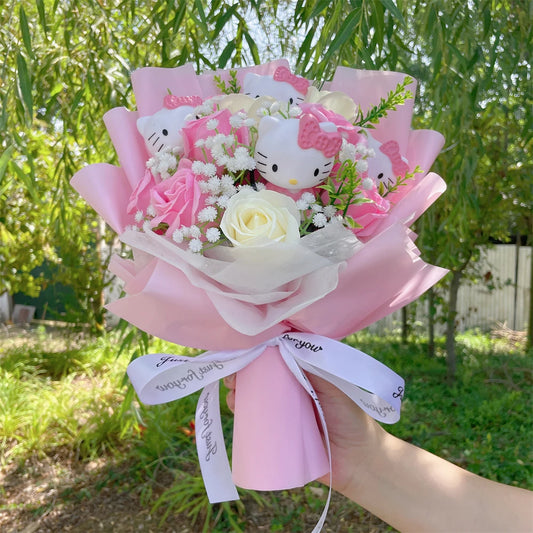 Hello Kitty Flowers Bouquet Gifts