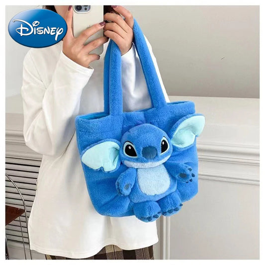 Stitch - Disney New Cartoon Plush Doll Shoulder Bag Sweet and Cute